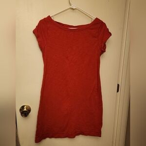 Banana Republic Red/Orange shirt dress Small
